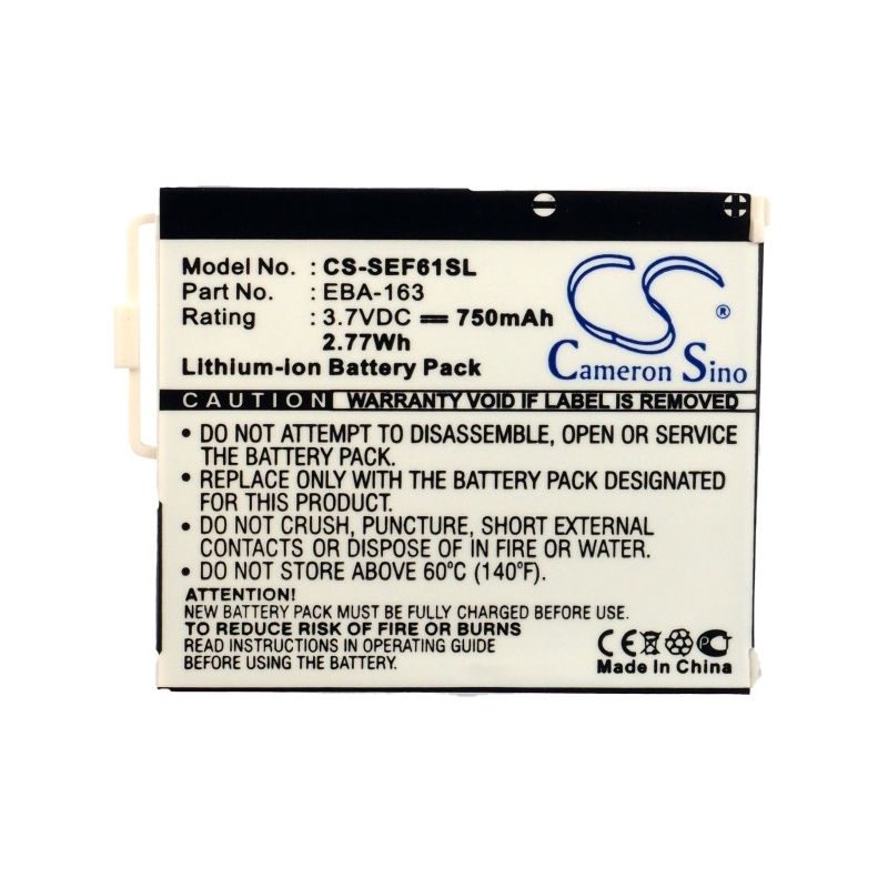 Li-ion Battery fits Siemens, cf61, ef61 3.7V, 750mAh Communications Cameron Sino Technology Limited