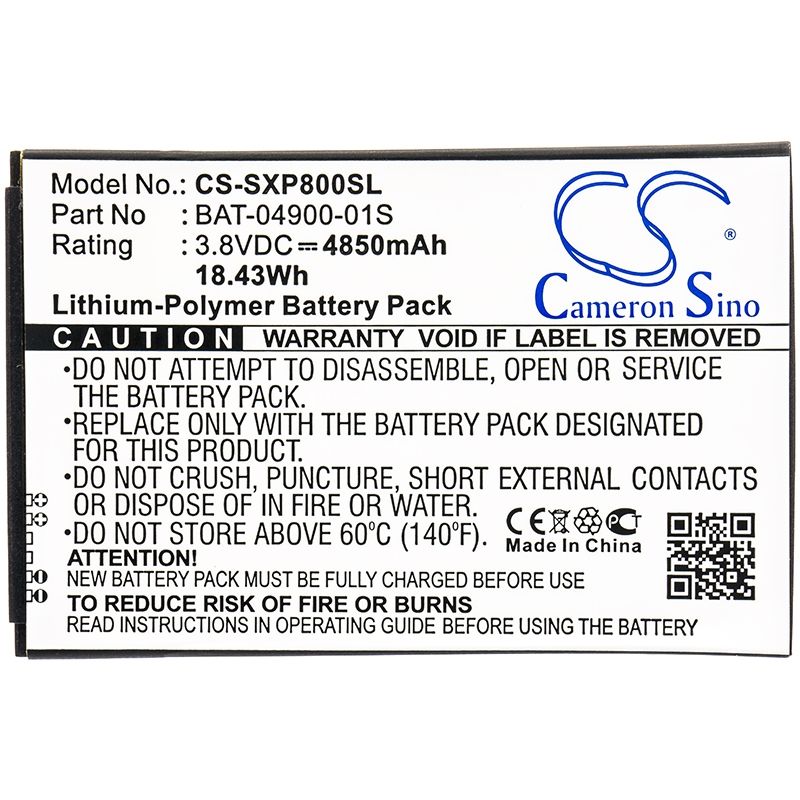 Li-polymer Battery Fits Sonim, Xp8, Xp8800 3.8v, 4850mah Mobile & SmartPhone Cameron Sino Technology Limited