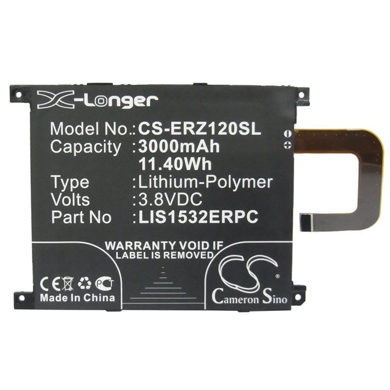 Li-polymer Battery Fits Sony Ericsson, C6916, L39t, L39u 3.8v, 3000mah Mobile & SmartPhone Cameron Sino Technology Limited