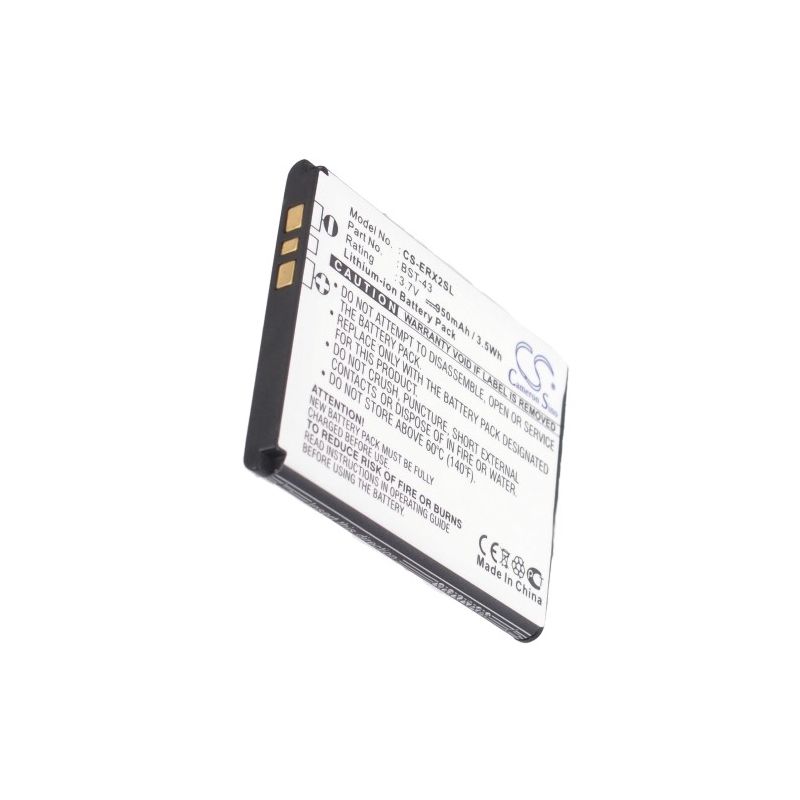 Li-ion Battery fits Sony ericsson, cedar j108, hazel, j10i2 3.7V, 950mAh Mobile & SmartPhone Cameron Sino Technology Limited