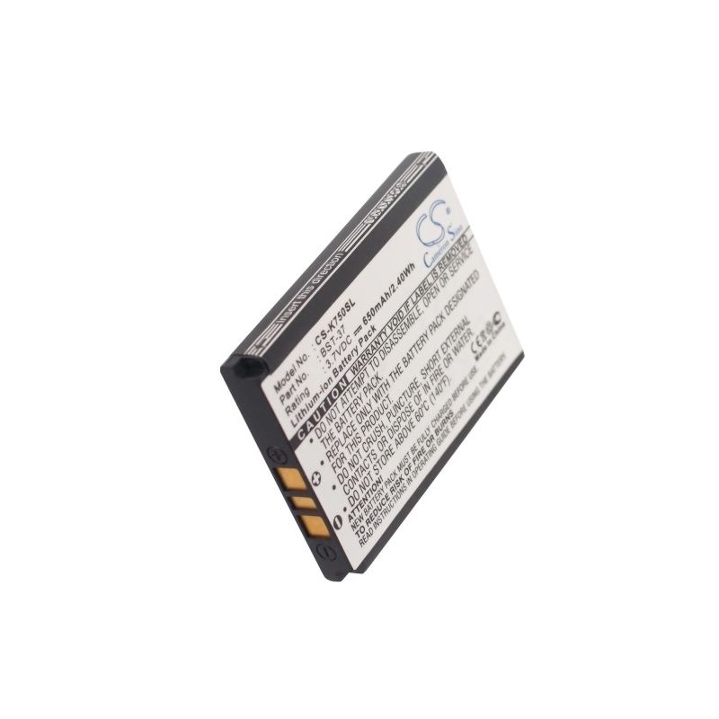 Li-ion Battery Fits Sony Ericsson, D750, D750i, J100i 3.7v, 650mah Mobile & SmartPhone Cameron Sino Technology Limited