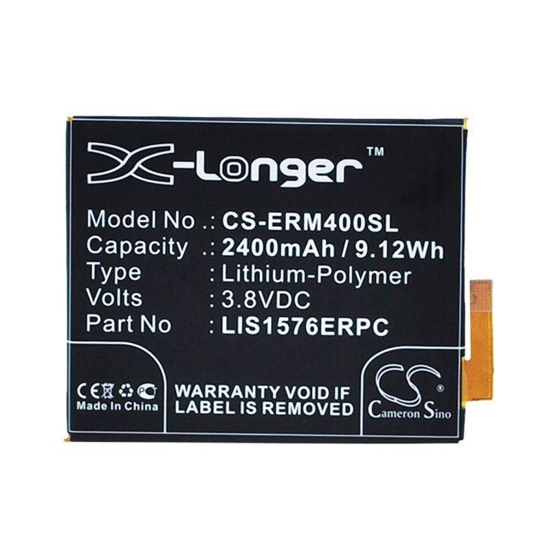 Li-polymer Battery Fits Sony Ericsson, E2303, E2306, E2312 3.8v, 2400mah Mobile & SmartPhone Cameron Sino Technology Limited