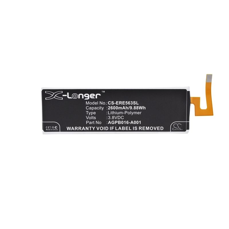 Li-Polymer Battery fits Sony ericsson, e5606, e5633, e5643 3.8V, 2600mAh Mobile & SmartPhone Cameron Sino Technology Limited