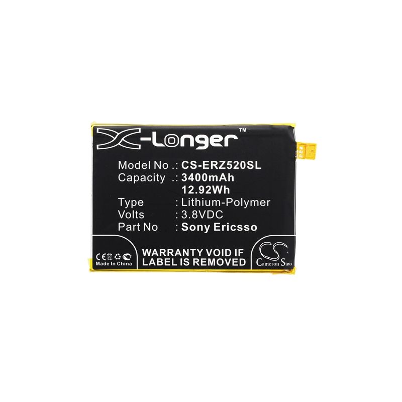 Li-polymer Battery Fits Sony Ericsson, E6853, E6883, Xperia Z5 Premium 3.8v, 3400mah Mobile & SmartPhone Cameron Sino Technology Limited