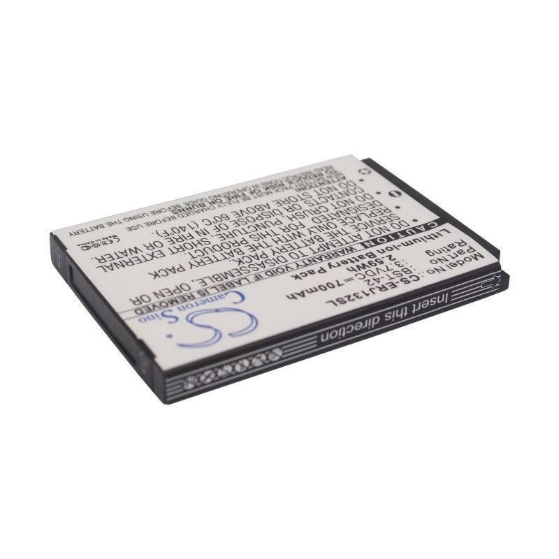 Li-ion Battery fits Sony ericsson, j132, j132i 3.7V, 700mAh Communications Cameron Sino Technology Limited (Suspended)