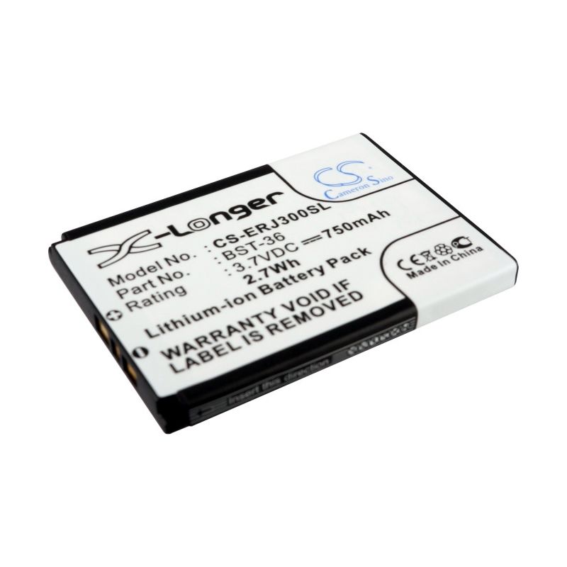 Li-ion Battery fits Sony ericsson, j300, j300a, j300c 3.7V, 750mAh Communications Cameron Sino Technology Limited (Suspended)