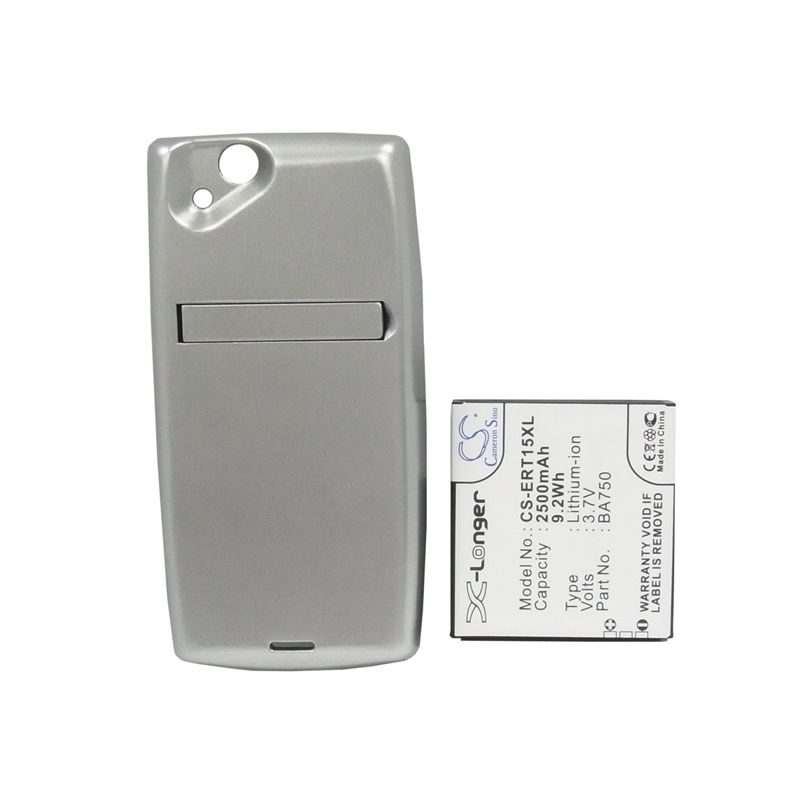 Li-ion Battery fits Sony ericsson, lt15a, lt15i, xperia arc 3.7V, 2500mAh Mobile & SmartPhone Cameron Sino Technology Limited