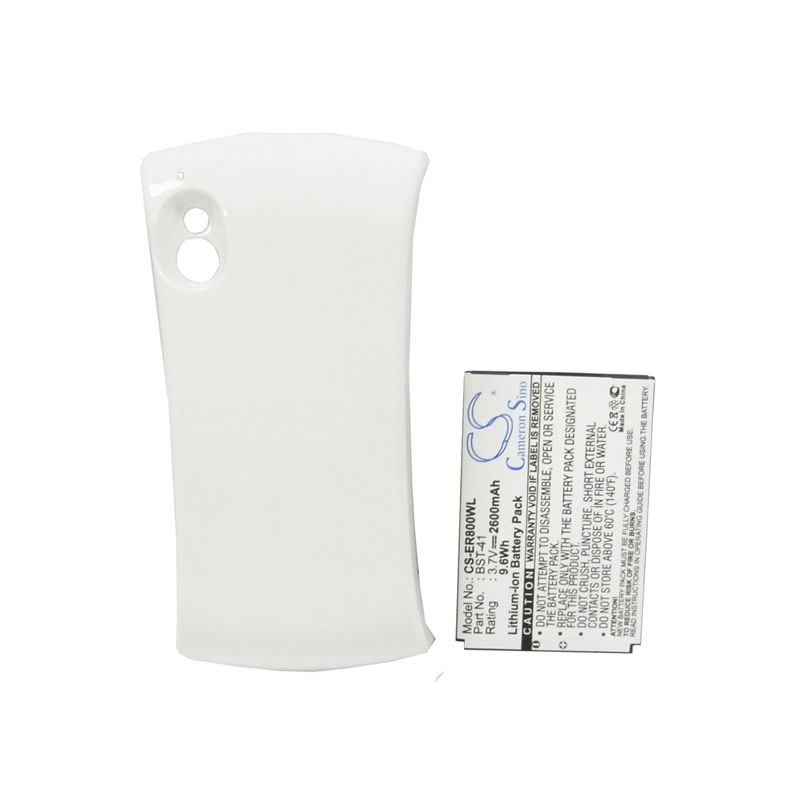 White 3.7V 2600mAh Sony ericsson, r800a, r800i, r800x Replacement Battery Communications Cameron Sino Technology Limited (Suspended)