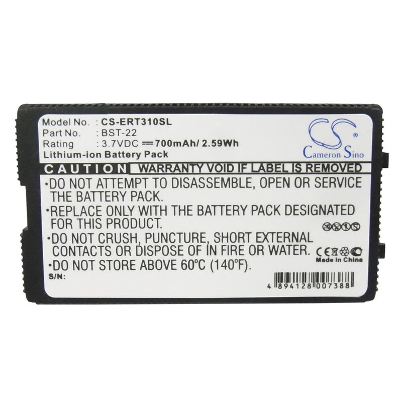Li-ion Battery fits Sony ericsson, t300, t306, t310 3.7V, 700mAh Communications Cameron Sino Technology Limited (Suspended)