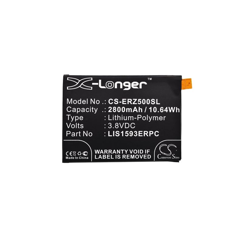 Li-Polymer Battery fits Sony, e6603, e6633, e6653 3.8V, 2800mAh Mobile & SmartPhone Cameron Sino Technology Limited