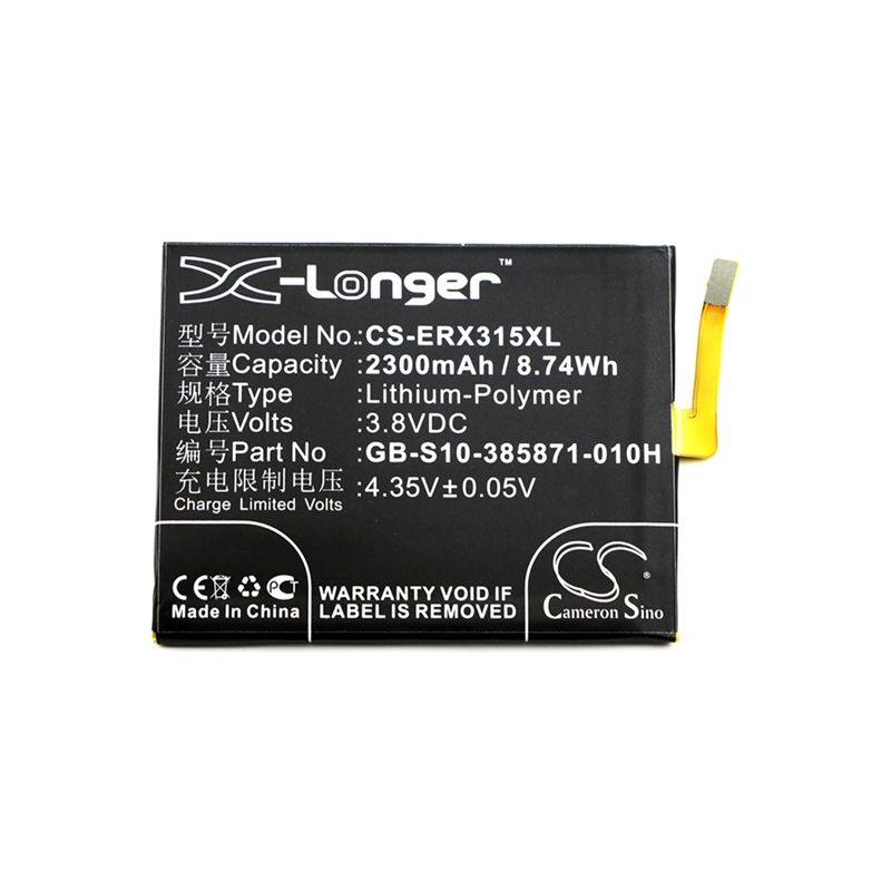 Li-polymer Battery Fits Sony, F3111, F3112, F3113 3.8v, 2300mah Mobile & SmartPhone Cameron Sino Technology Limited