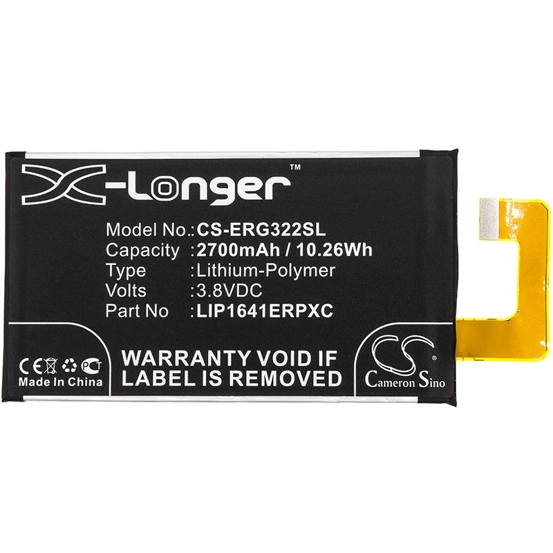 Li-Polymer Battery fits Sony, g3212, g3221, g3223 3.8V, 2700mAh Mobile & SmartPhone Cameron Sino Technology Limited