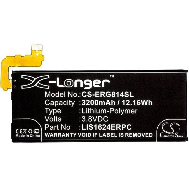 Li-polymer Battery Fits Sony, G8141, G8142, G8188 3.8v, 3200mah Mobile & SmartPhone Cameron Sino Technology Limited