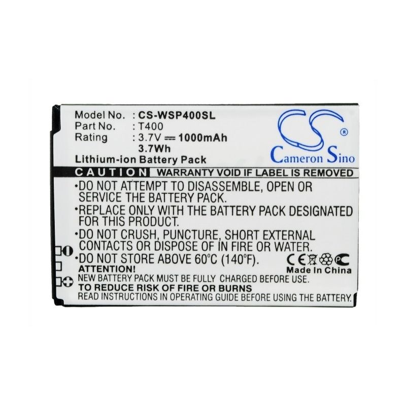 Li-ion Battery fits Swissvoice, mp40 3.7V, 1000mAh Mobile & SmartPhone Cameron Sino Technology Limited