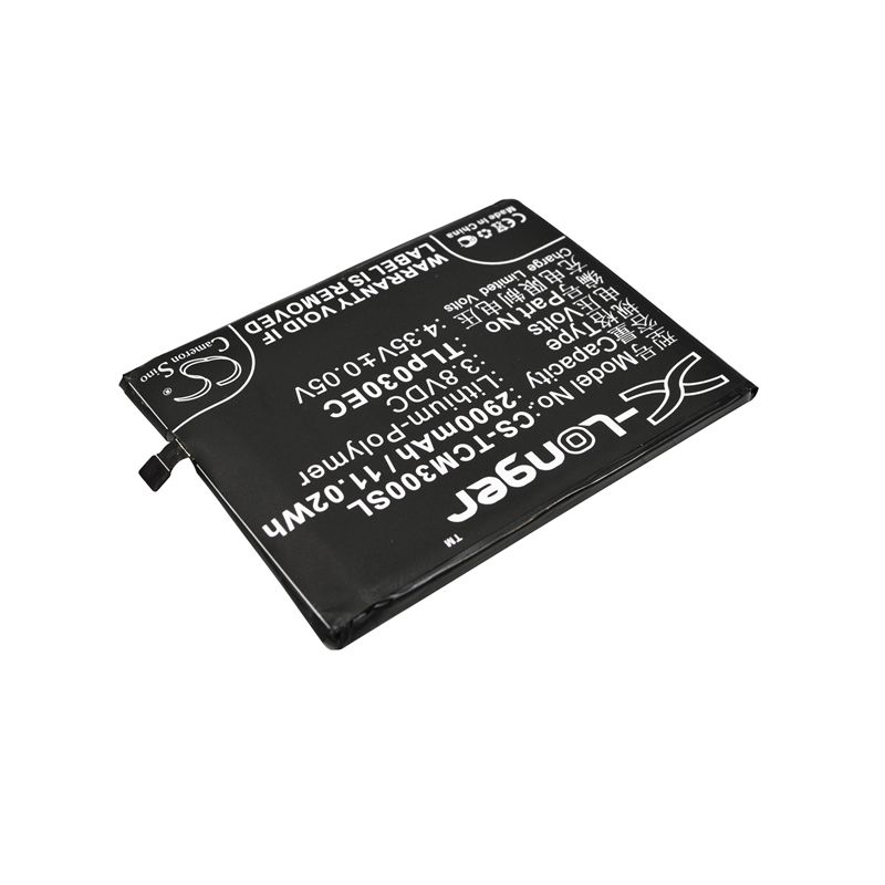 Li-Polymer Battery fits Tcl, 3s, m3g 3.8V, 2900mAh Communications Cameron Sino Technology Limited (Suspended)