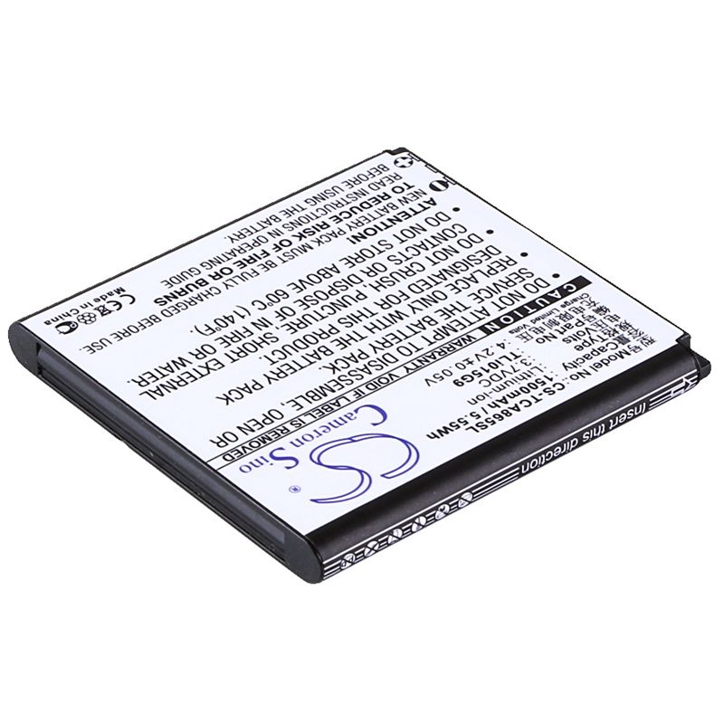 Li-ion Battery fits Tcl, a865, j320c, j320t 3.7V, 1500mAh Mobile & SmartPhone Cameron Sino Technology Limited