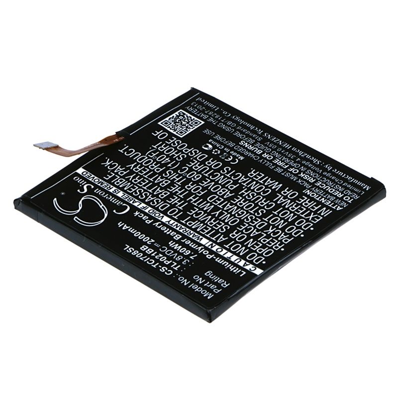 Li-Polymer Battery fits Tcl, i708u, i709m 3.8V, 2000mAh Communications Cameron Sino Technology Limited (Suspended)