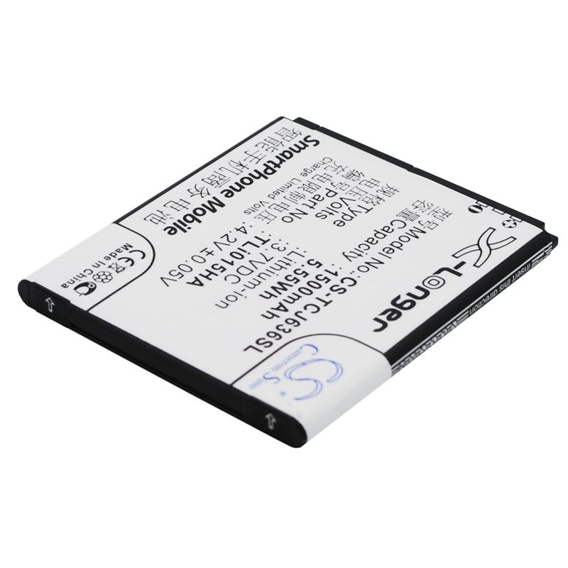 Li-ion Battery fits Tcl, j636d 3.7V, 1500mAh Mobile & SmartPhone Cameron Sino Technology Limited