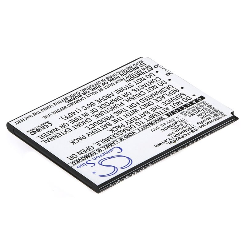 Li-ion Battery fits Tcl, ono, p620m 3.8V, 1950mAh Communications Cameron Sino Technology Limited (Suspended)