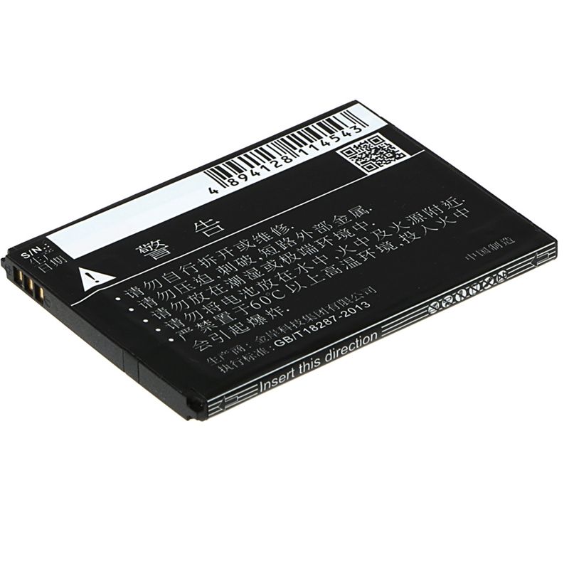 Li-Polymer Battery fits Tcl, p307l, p308l, p318l 3.8V, 2300mAh Mobile & SmartPhone Cameron Sino Technology Limited