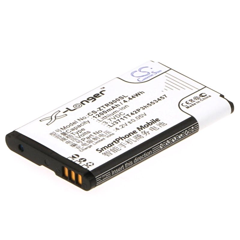 Li-ion Battery fits Telstra, r90 tough, racer x850, t100 3.7V, 1200mAh Mobile & SmartPhone Cameron Sino Technology Limited