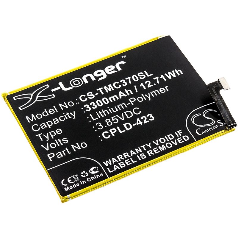 Li-Polymer Battery fits T-mobile, c3701a, revvl plus 3.85V, 3300mAh Mobile & SmartPhone Cameron Sino Technology Limited