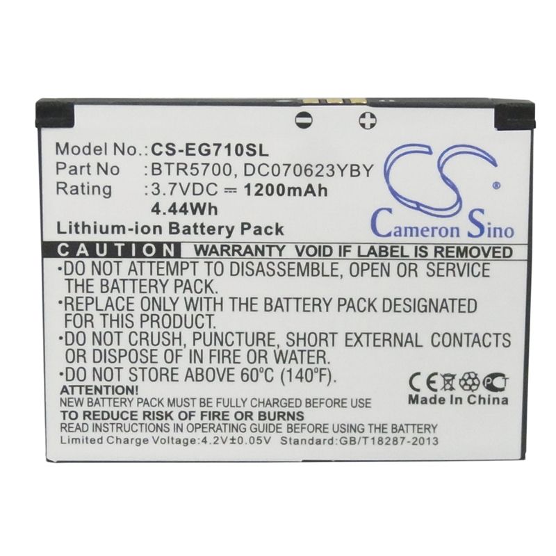 Li-ion Battery fits Toshiba, portege g710 3.7V, 1200mAh Mobile & SmartPhone Cameron Sino Technology Limited