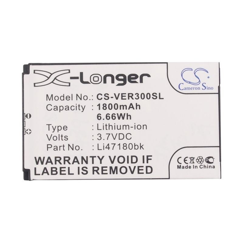 Li-ion Battery fits Viewsonic, q1, q3, q3+ 3.7V, 1800mAh Mobile & SmartPhone Cameron Sino Technology Limited
