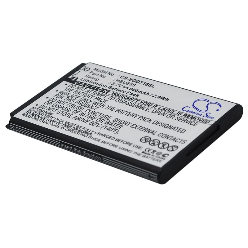 Li-ion Battery fits Vodafone,715,716 3.7V, 800mAh Mobile & SmartPhone Cameron Sino Technology Limited