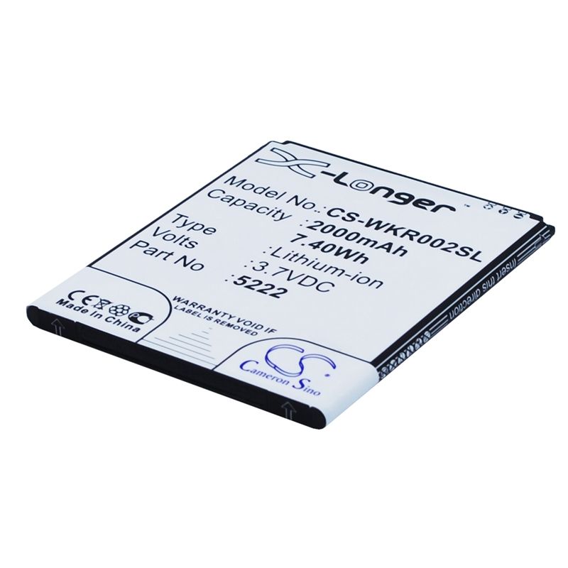 Li-ion Battery fits Wiko,9669, freddy, rainbow jam 3.7V, 2000mAh Mobile & SmartPhone Cameron Sino Technology Limited