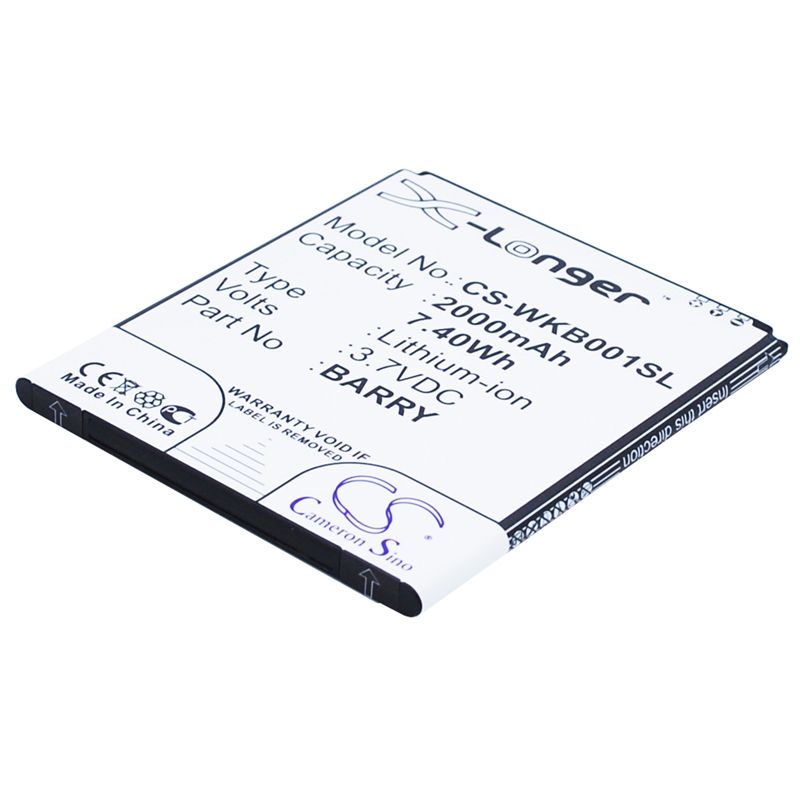 Li-ion Battery fits Wiko, barry, barry dual sim 3.7V, 2000mAh Mobile & SmartPhone Cameron Sino Technology Limited
