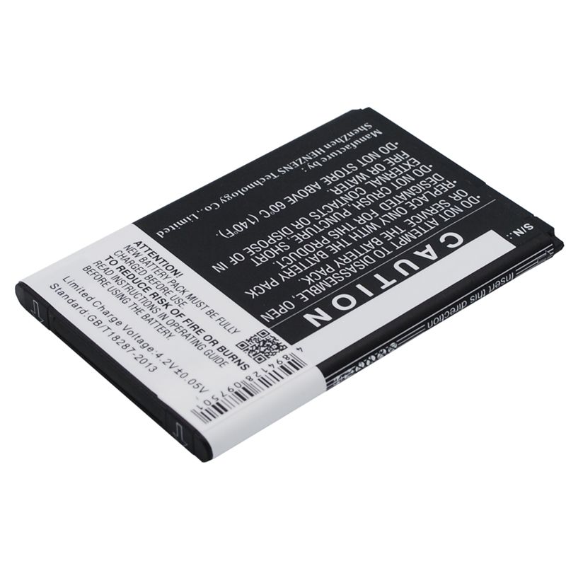 Li-ion Battery fits Wiko, cink, cink+ 3.7V, 1400mAh Mobile & SmartPhone Cameron Sino Technology Limited