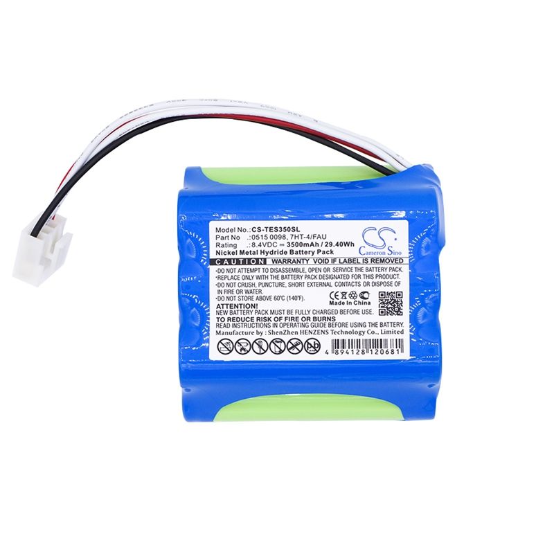 Ni-MH Battery fits Testo, 350, 350 Plus, 350-s 8.4V, 3500mAh Equipment & Survey & Test Cameron Sino Technology Limited