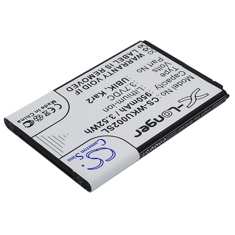 Li-ion Battery fits Wiko, dolfy, kar 2, kar2 3.7V, 950mAh Communications Cameron Sino Technology Limited (Suspended)