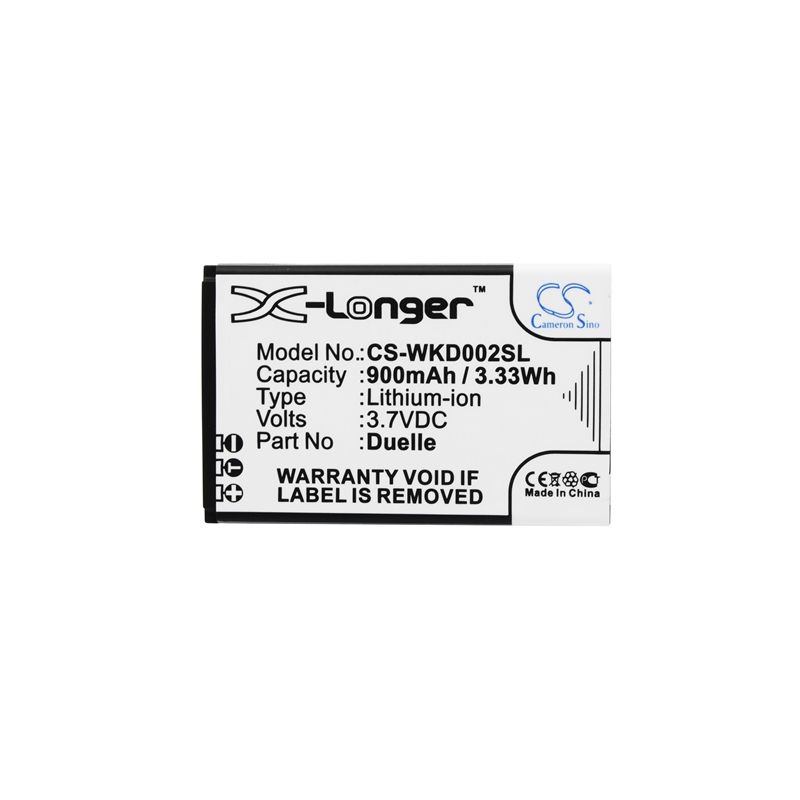 Li-ion Battery fits Wiko, duelle 3.7V, 900mAh Mobile & SmartPhone Cameron Sino Technology Limited