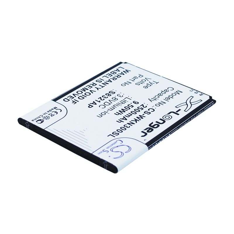 Li-ion Battery fits Wiko, n300, slide, slide 4gb 3.8V, 2500mAh Mobile & SmartPhone Cameron Sino Technology Limited