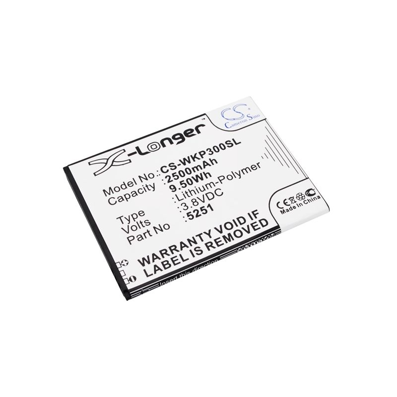 Li-Polymer Battery fits Wiko, pulp 3g, pulp 4g, rainbow jam 4g 3.8V, 2500mAh Mobile & SmartPhone Cameron Sino Technology Limited