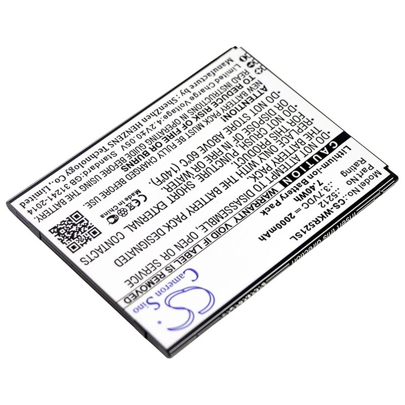 Li-ion Battery fits Wiko, robby 3.7V, 2000mAh Mobile & SmartPhone Cameron Sino Technology Limited