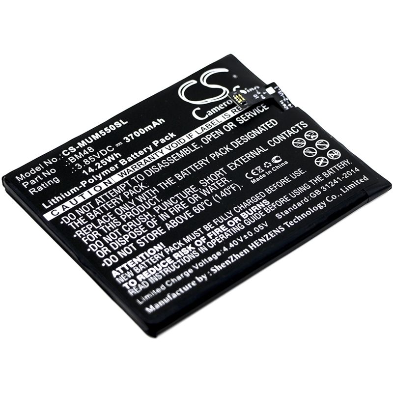 Li-Polymer Battery fits Xiaomi,2015211, note 2 standard 3.85V, 3700mAh Mobile & SmartPhone Cameron Sino Technology Limited