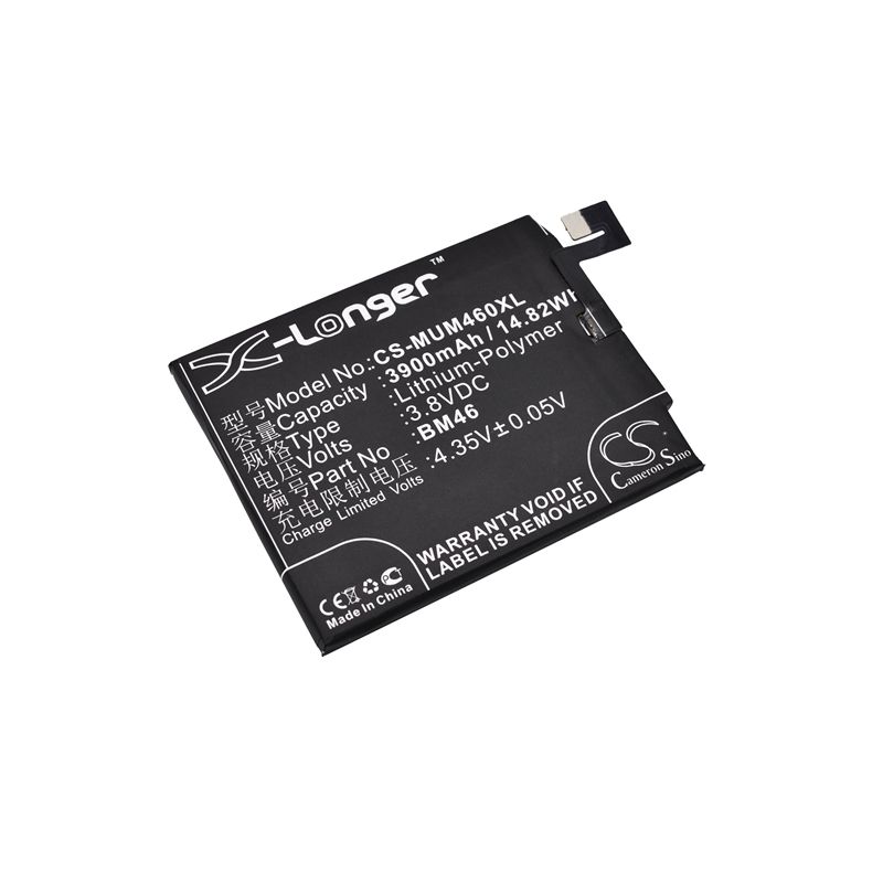 Li-polymer Battery Fits Xiaomi,2015611,2015617, Redmi Note 3 3.8v, 3900mah Mobile & SmartPhone Cameron Sino Technology Limited