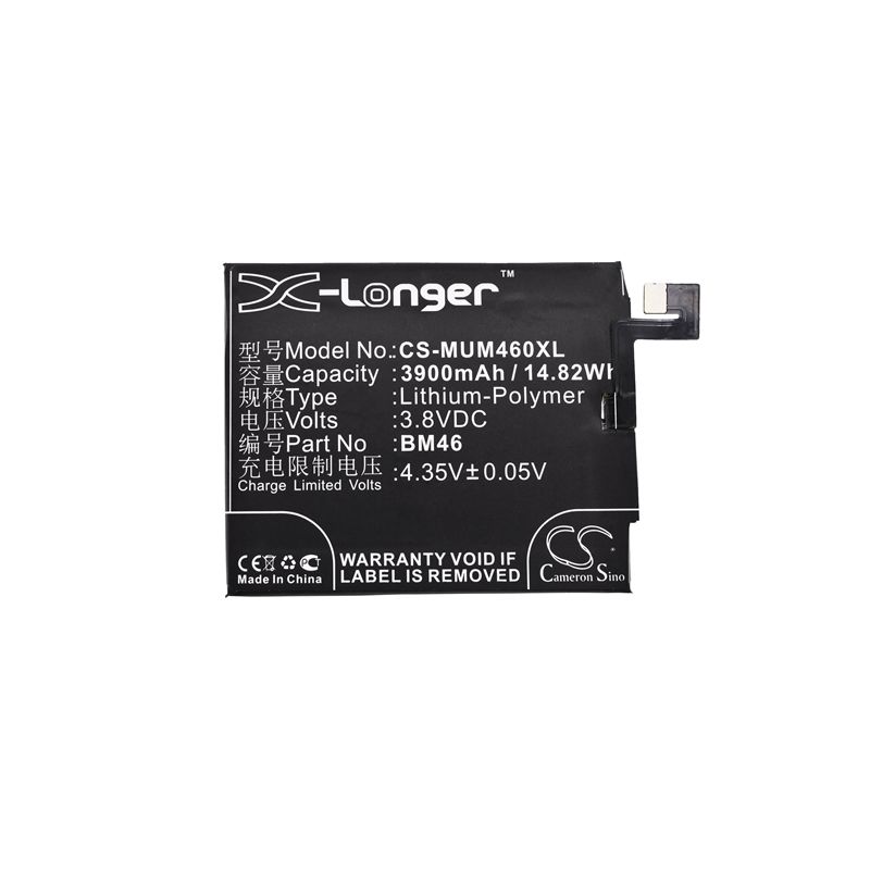 Li-polymer Battery Fits Xiaomi,2015611,2015617, Redmi Note 3 3.8v, 3900mah Mobile & SmartPhone Cameron Sino Technology Limited