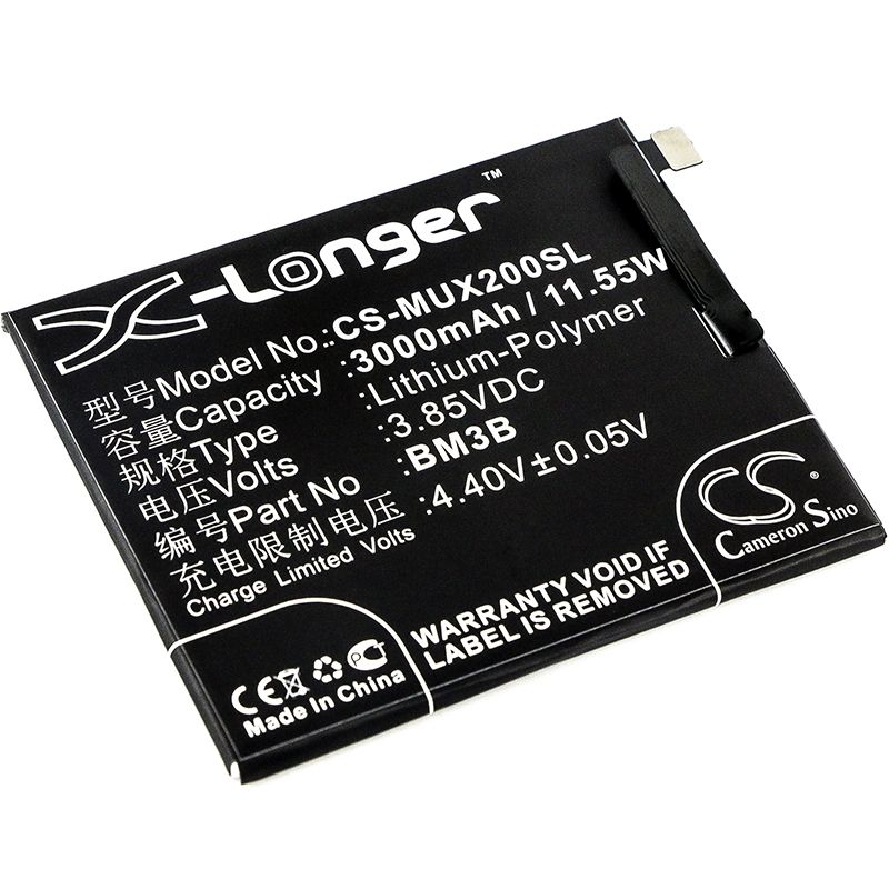 Li-polymer Battery Fits Xiaomi, M1803d5xa, M1803d5xc, M1803d5xe 3.85v, 3000mah Mobile & SmartPhone Cameron Sino Technology Limited