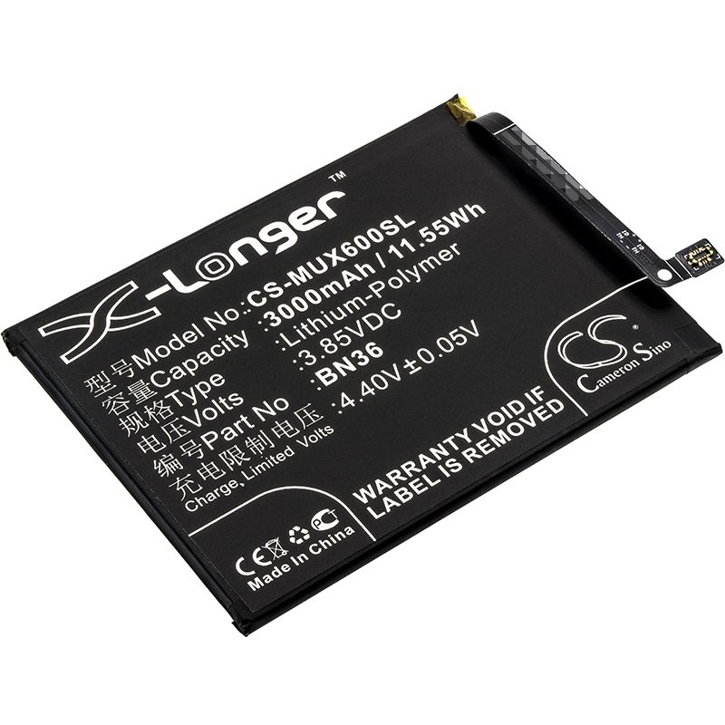 Li-polymer Battery Fits Xiaomi, M1804d2sc, M1804d2se, M1804d2sg 3.85v, 3000mah Mobile & SmartPhone Cameron Sino Technology Limited