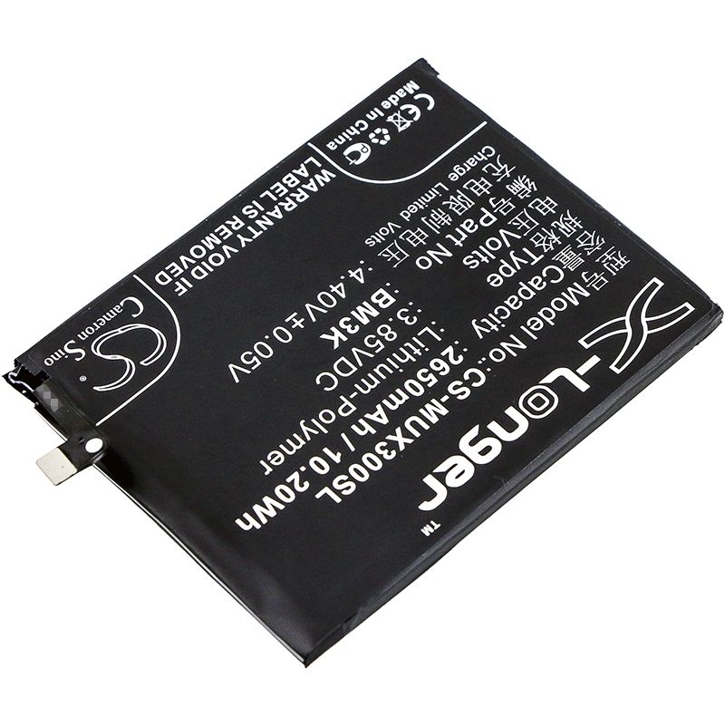 Li-Polymer Battery fits Xiaomi, m1810e5a, m1810e5c, m1810e5e 3.85V, 2650mAh Mobile & SmartPhone Cameron Sino Technology Limited