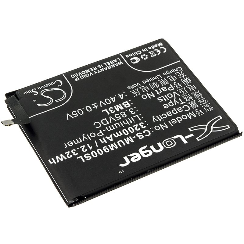 Li-Polymer Battery fits Xiaomi, m1902f1a, m1902f1g, m1902f1t 3.85V, 3200mAh Mobile & SmartPhone Cameron Sino Technology Limited