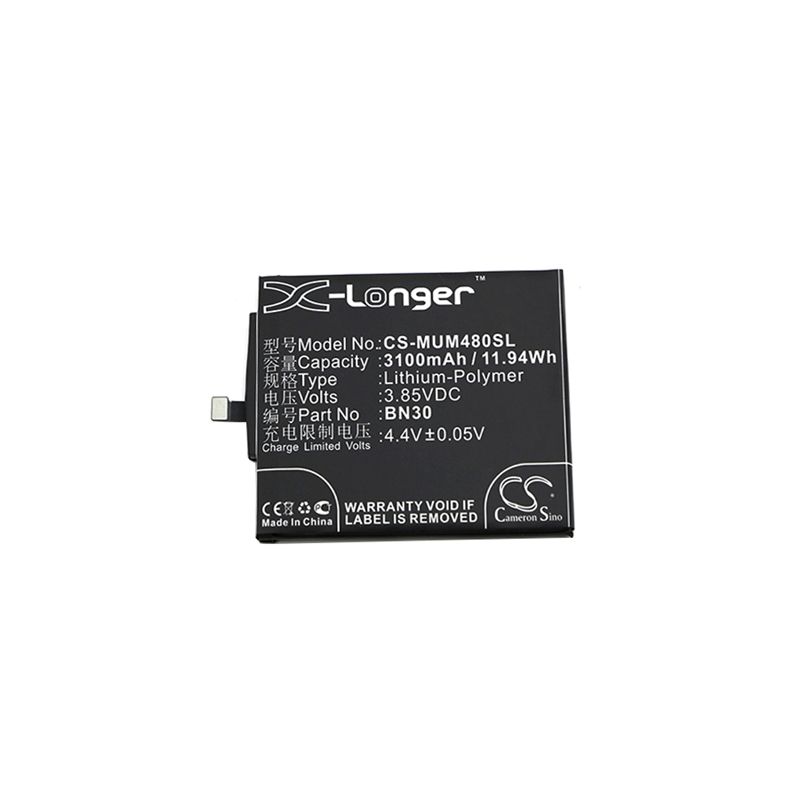 Li-Polymer Battery fits Xiaomi, mi 4a, redmi 4a 3.85V, 3100mAh Mobile & SmartPhone Cameron Sino Technology Limited