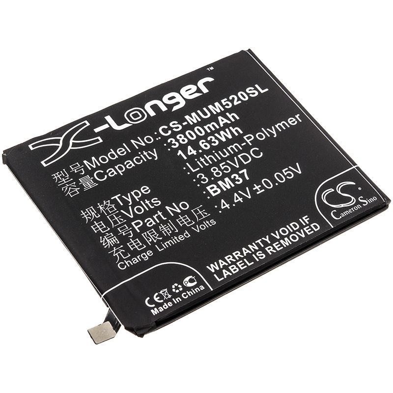 Li-polymer Battery Fits Xiaomi, Mi 5s Plus (international Version), Mi 5s Plus Premium Edition (international Version) 3.85v, 38 Mobile & SmartPhone Cameron Sino Technology Limited