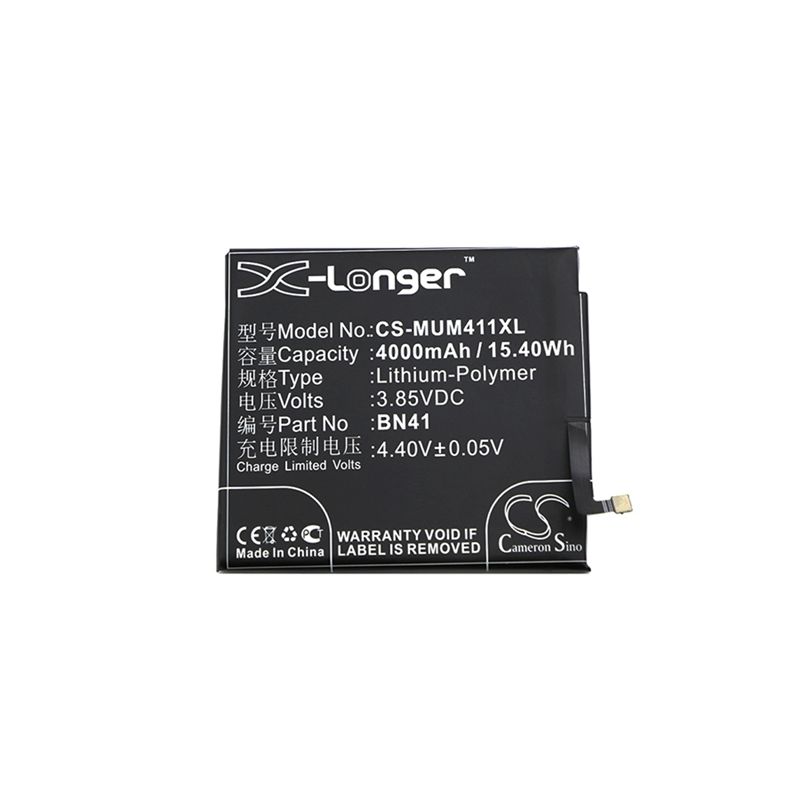 Li-polymer Battery Fits Xiaomi, Note 4, Redmi Note 4 3.85v, 4000mah Mobile & SmartPhone Cameron Sino Technology Limited