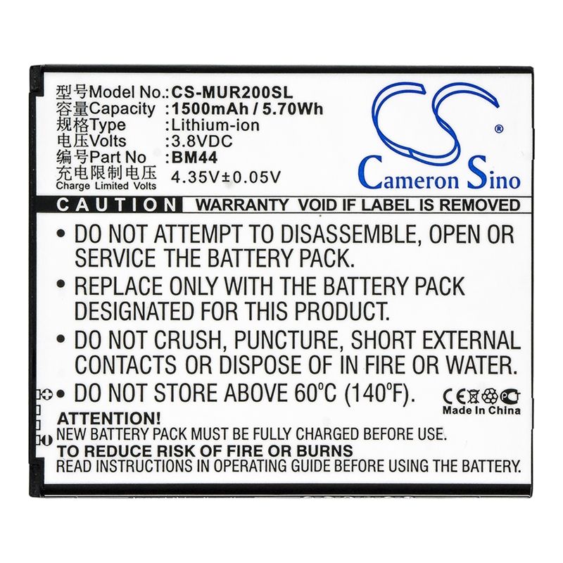 Li-ion Battery fits Xiaomi, redmi 2, redmi 2a 3.8V, 1500mAh Mobile & SmartPhone Cameron Sino Technology Limited