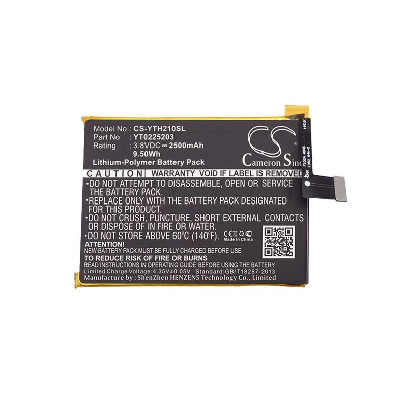 Li-Polymer Battery fits Yota, yotaphone 2 3.8V, 2500mAh Mobile & SmartPhone Cameron Sino Technology Limited